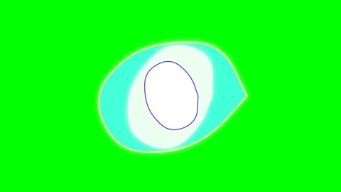 Abstract digital graphic featuring a glowing cyan and white teardrop shape Vídeos de archivo 340263268