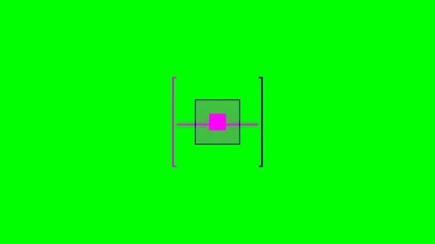 Abstract digital graphic featuring a tilted square and geometric elements Stock Footage 341823531