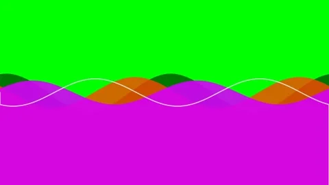 Abstract digital graphic featuring vibrant color waves and a white line Video stock 341824235