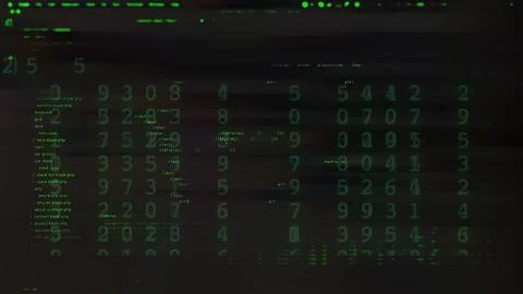 Abstract Digital green Code Background 库存照片