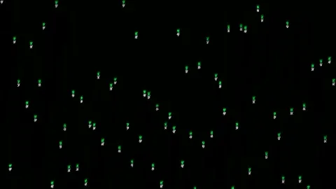 Abstract digital green code matrix motion background Stock Footage 346234867