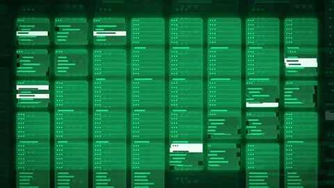 Abstract Digital Green Code Scrolling on Screen Representing Cyber Security and Stock Footage 341829709