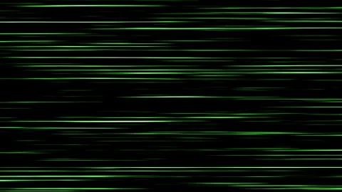Abstract digital green speed lines moving horizontally across black backgro.. Stock Footage 329145147