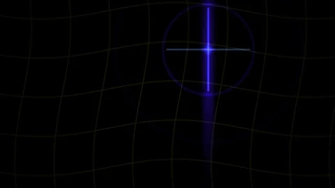 Abstract Digital Grid Animation with Glowing Blue Light Pulse Effect. Stock Footage 341780568