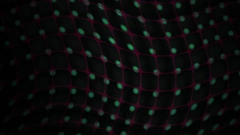 Abstract Digital Grid Animation with Glowing Pulsing Nodes and Interconnect.. 스톡 동영상 341781852
