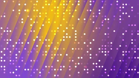 Abstract Digital Grid Animation with Purple Orange Gradient and Moving Dots Stock Footage 347678219