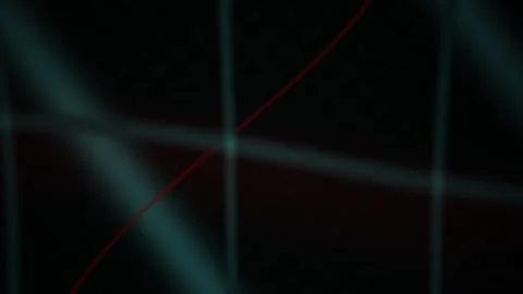 Abstract Digital Grid Background with Dynamic Glowing Light Streaks and Geo.. Stock Footage 344714796