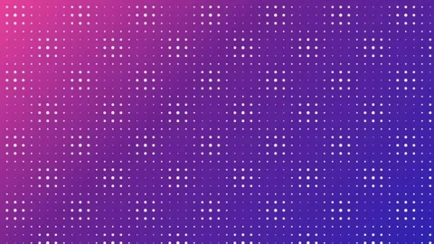 Abstract Digital Grid Background with Glowing Dots Animation Video stock 343554930