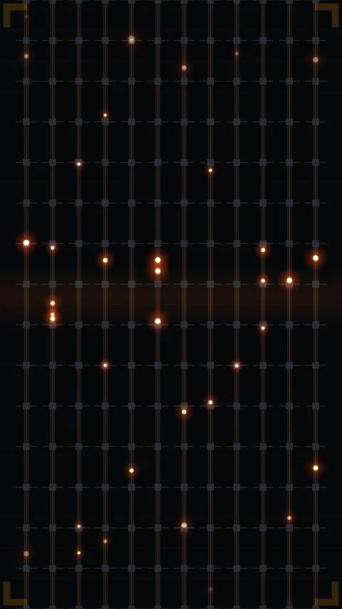 Abstract Digital Grid Background with Glowing Particles and Data Nodes Stock Footage 346202978
