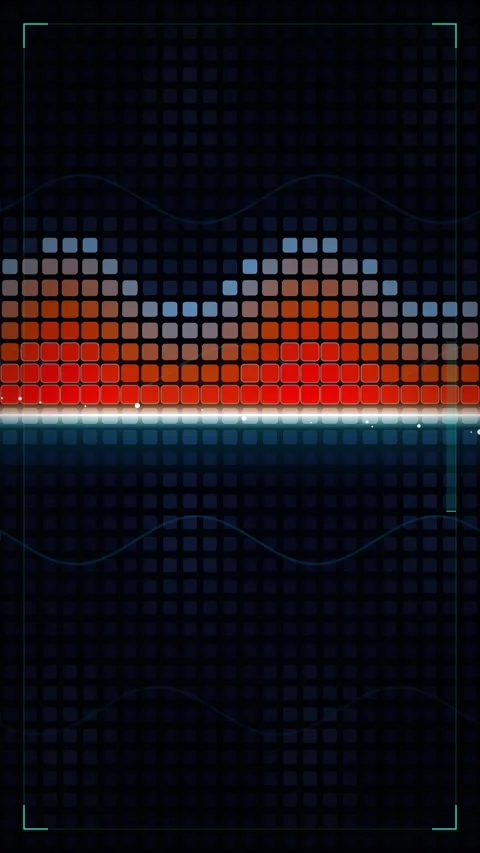 Abstract Digital Grid Background with Glowing Wave Patterns Stock Footage 346206494