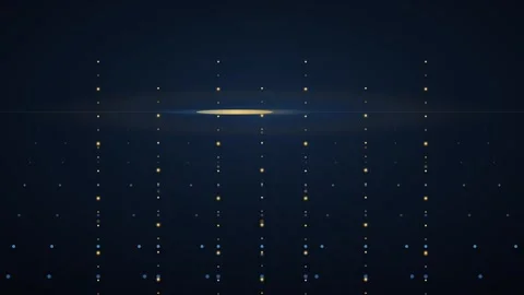 Abstract digital grid background, with moving light, particles and glowing,.. Vidéo 344860418