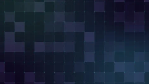 Abstract digital grid background with neon blue and purple light effects motion Stock Footage 332849956