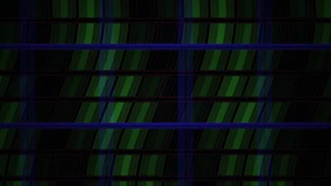 Abstract Digital Grid Background with Pulsing Green Light Effects and Dark .. Stock Footage 340502839