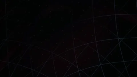 Abstract Digital Grid Background with Pulsing Red Light Waves. Stock Footage 340503128