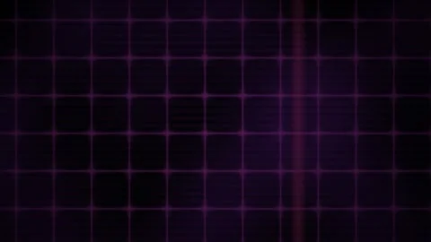 Abstract Digital Grid Background with Pulsing Purple Light Effects. Stock Footage 340525373