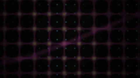 Abstract Digital Grid Background with Pulsing Pink Light Waves. Stock Footage 341782924