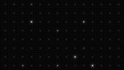 Abstract digital grid background with randomly flashing white dots representing Stock Footage 334668819