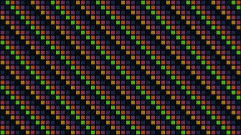 Abstract digital grid of color changing square pixels Stock Footage 336359301