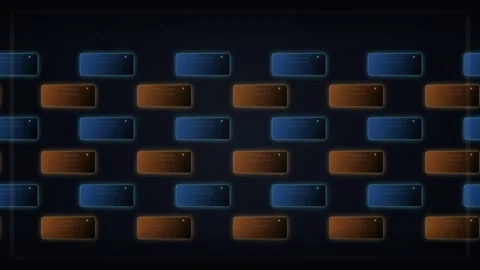 Abstract Digital Grid Connection Pattern Background for Technology Display Video stock 346000642
