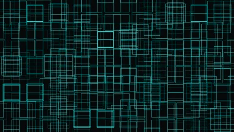 Abstract Digital Grid Geometric Pattern Stock Footage 119263652
