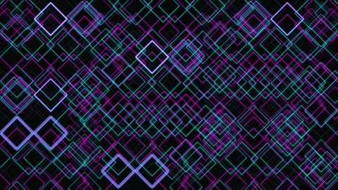 Abstract Digital Grid Geometric Pattern Stock Footage 123277529