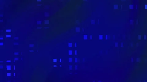Abstract digital grid of glowing blue squares and lines Stock Footage 341055262
