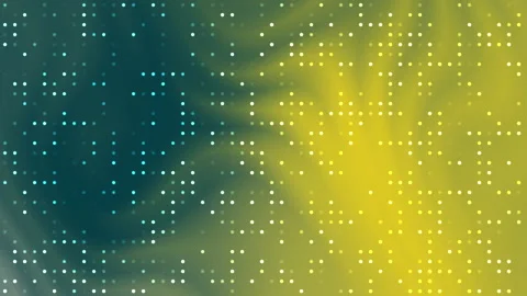 Abstract Digital Grid with Glowing Particles Flowing in Gradient Background Stock Footage 327207709
