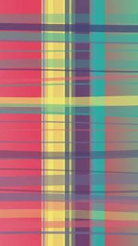An abstract digital grid of multicolor geometric lines creates a vibrant pa.. Stock Illustration
