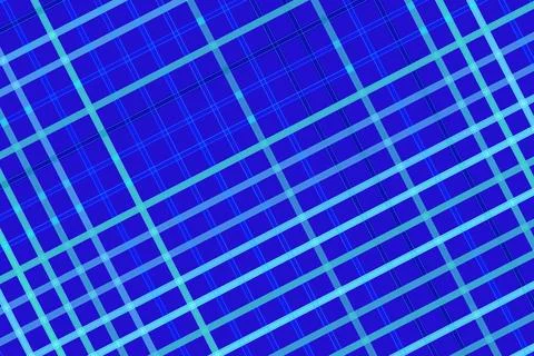Abstract digital grid with neon blue lines on dark background Stock Illustration