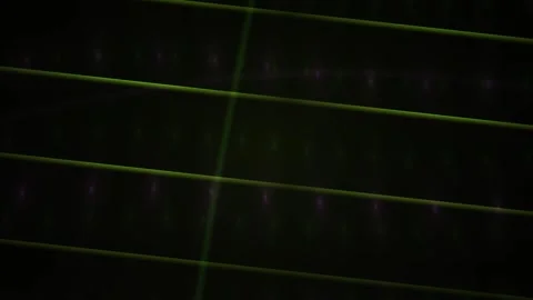 Abstract Digital Grid Overlay with Glowing Lines and Data Points. Stock Footage 340503196