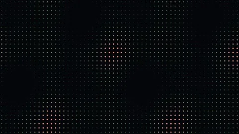 Abstract digital grid pattern with glowing green and pink dots Stock Footage 335934230