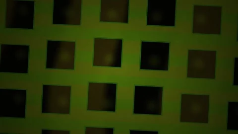Abstract Digital Grid Pattern with Glowing Green Light Effects. Stock Footage 340503250