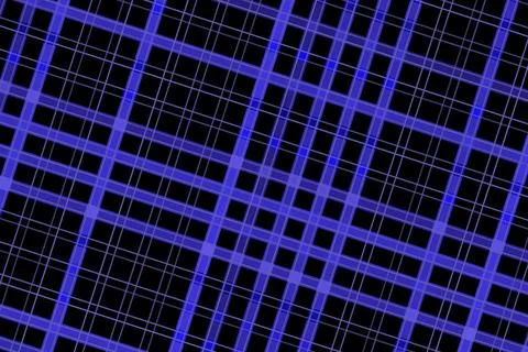 Abstract digital grid pattern with glowing blue lines and black background Stock Illustration