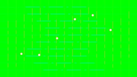 Abstract digital grid pattern with intersecting lines on a green background Vídeo Stock 341821141