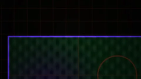 Abstract Digital Grid Pattern with Pulsing Circular Motion Effect. Stock Footage 340503298