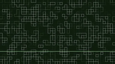 Abstract Digital Grid Pattern with subtle light lines moving slowly across .. Stock Footage 340942439