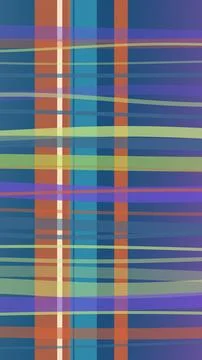 Abstract digital grid pattern in vivid blues and oranges with subtle neon g.. Stock Illustration