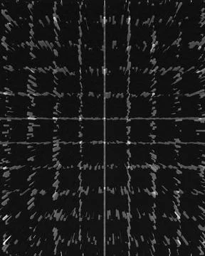 Abstract digital grid pattern with white intersecting lines on a dark black.. Stock Illustration