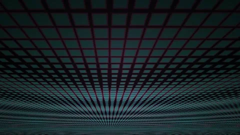 Abstract digital grid perspective waving motion with blue neon lighting bac.. Stock Footage 346326868