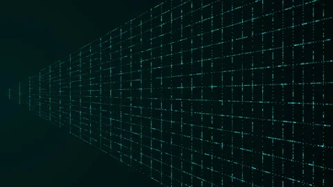 Abstract digital grid video animated background Stock Footage 341557027