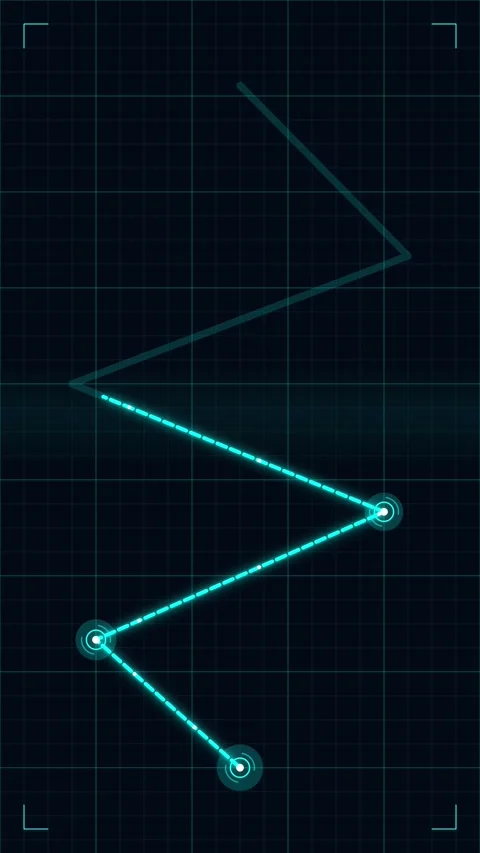 Abstract Digital Grid Waveform Animation Background for Tech and Data Visua.. Stock Footage 344952731