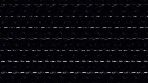 Abstract digital grid with waving white pixel lines on black backgroun Stock Footage 335875666