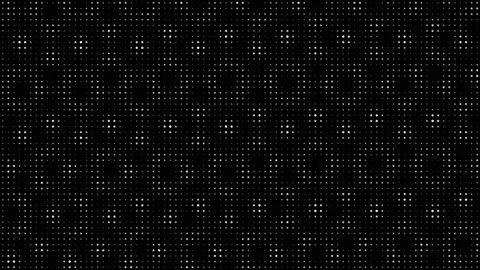 Abstract digital grid of white dots on a black background Stock Footage 335938266