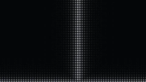 Abstract digital halftone dot pattern moving on a dark background Stock Footage 335881188