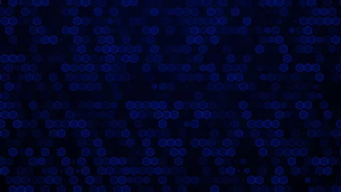 Abstract Digital hexagonal animation pattern, Futuristic High Technology Stock Footage 348048901
