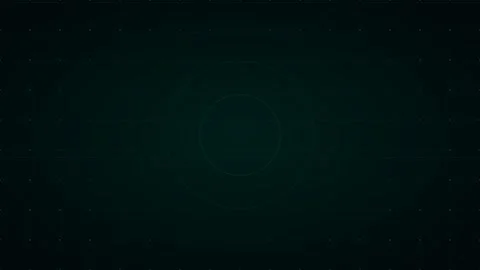 Abstract Digital HUD Interface with Glowing Circular Data Elements Stock Footage 335474195