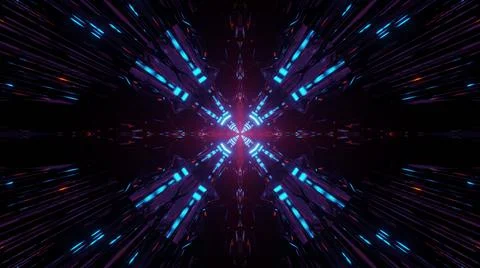 Abstract digital illustration background with a ble radiating pattern イラスト素材
