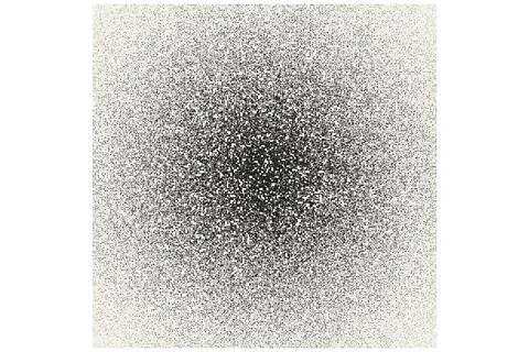 Abstract digital illustration featuring a high-contrast stippled gradient e.. Ilustração Stock