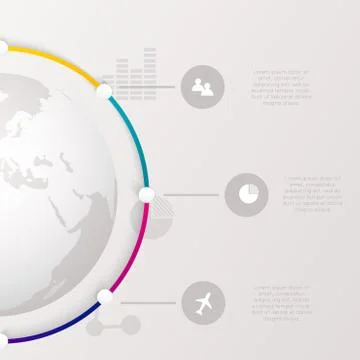 Abstract digital illustration Infographic. Stock Illustration