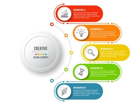 Abstract digital illustration Infographic. Vector illustration can be used fo Stock Illustration
